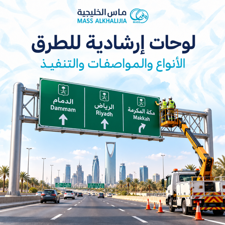 لوحات إرشادية عند تقاطع حديث-21 (متوسط)